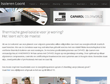 Tablet Screenshot of isoleren-loont.be